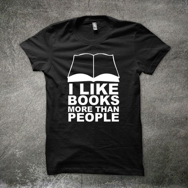 

i like books more than people funny antisocial t joke short sleeves fashion sport hooded sweatshirt hoodie t shirt