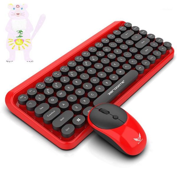 

keyboard mouse combos 2.4g wireless cute dot dpi adjustable brightness for gaming home office and combo set1