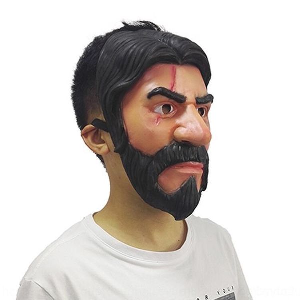 

3imin latex mask night reaper mask bearded latex headgear halloween tiktok hal new game fortress night reaper fortress bearded game headgear