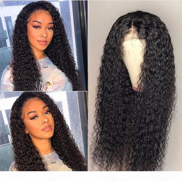 

13x4 lace front human hair wigs 150% pre plucked 360 lace frontal wig remy brazilian curly human hair wig 4x4 closure wig, Black;brown