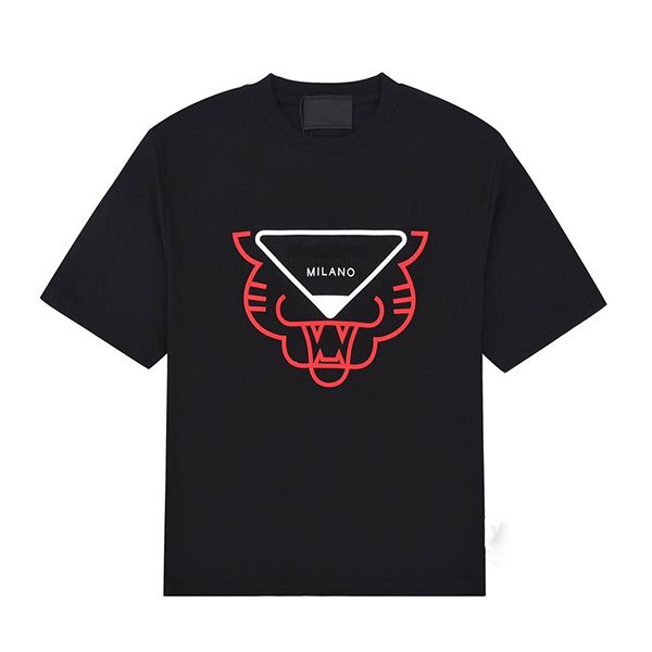 

2022 men and women tiger t shirt print lover tee short sleeve loose crew neck t shirts breathable summer oversized clothing large plus size, White;black