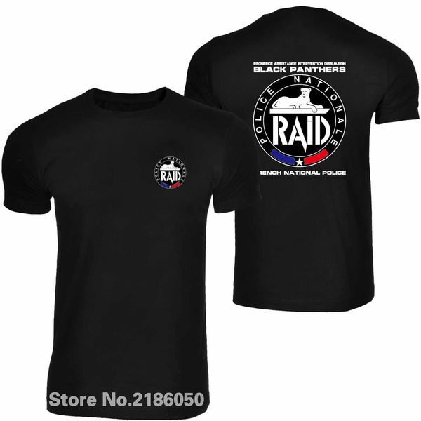 

raid french police men's anti terrorism unit gign black hoodie designers t shirts sweatshirt