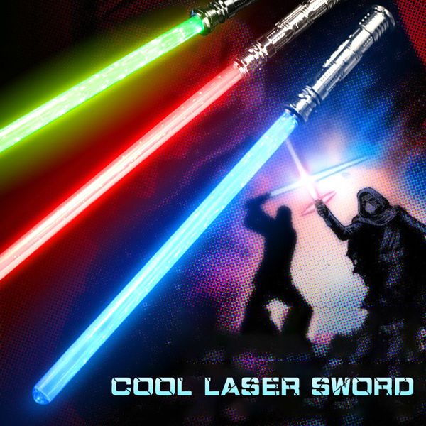 

light saber sword toys for kids laser lightsaber jedi sith luke light saber force light led flashing lightstick children toys q0113