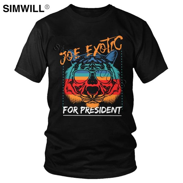 

tiger king joe exotic for president short sleeves tees round neck animal lovers big cats oversized hooded sweatshirt hoodie men t shirt