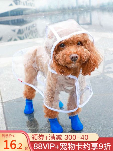 

raincoat, rainsho teddy bomei vip, corky pet, waterproof poncho, small dog, four legged raincoat