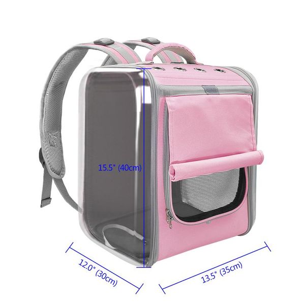 

pet cat carrier backpack breathable cat travel outdoor shoulder bag for small dogs cats portable packaging carrying pet sqcncw