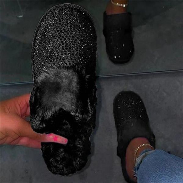 

new winter shoes women snow boots warm plush fur boots female fashion thicken ankle boots ladies booties botas mujer size 35-43, Black;white