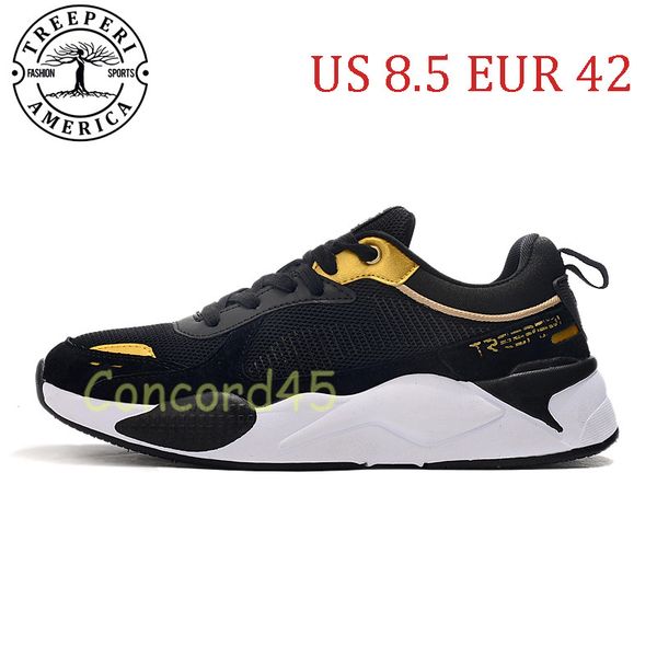 

treeperi fashion chunky 2.0 soft sole running shoes black metallic gold us 8.5 eur 42 for men trainers
