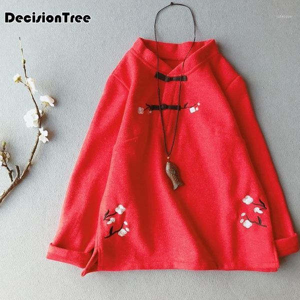 

2020 traditional chinese clothing tang suit women hanfu costume chinese national trend ancient hanfu jacket cardigan coat1, Red