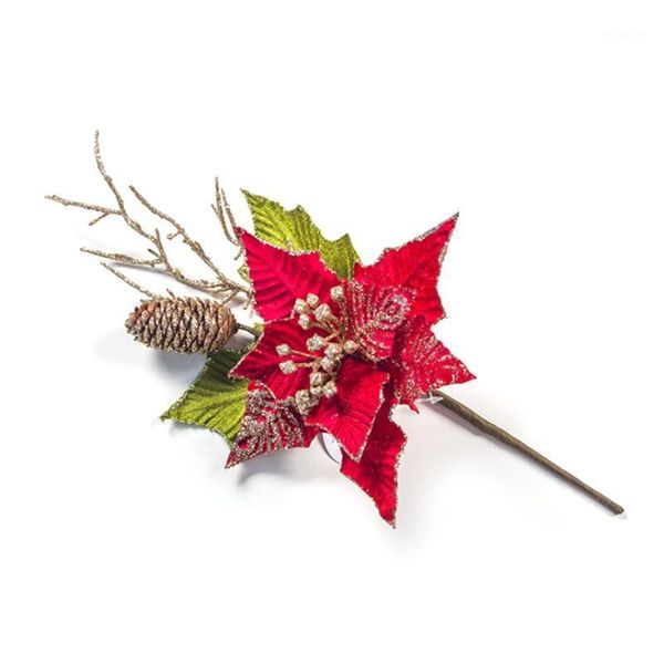 

christmas decorations sparkling artificial flower wreath tree decor xmas present wedding embellishment garlands scrapbook craft flower1