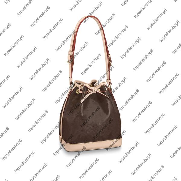 

m40817 noe bb bucket bag women canvas genuine calfskin flower check print handbag purse shoulder strap bag cross-body