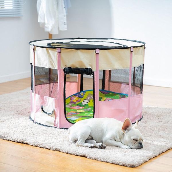 

cat beds & furniture portable puppy pet tent dog house cage playpen kennel easy operation fence outdoor supplies folding