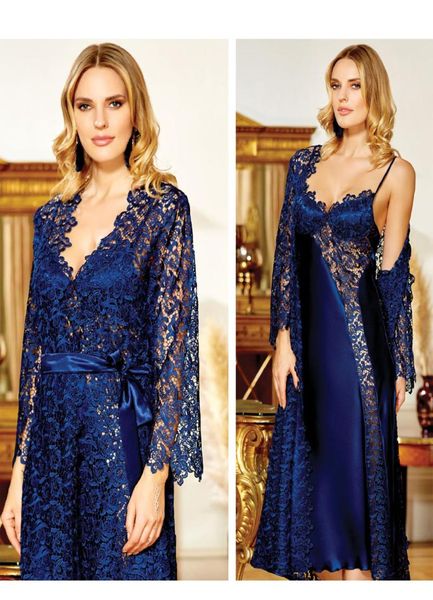 

women & 619 silk seten lace nightgown comfortable to wear horse home stylish 6 piece sizes s  l xl 619, Black;red