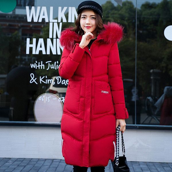 

2021 new mujer new design parkas invierno female winter coat thin leather collar with hood down parka wadded wxf200 2w6o, Black
