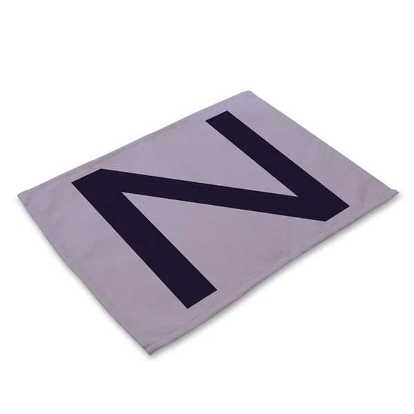 

alphabetr pattern placemat dining table mats letters cotton linen drink coaster western pad cup mat 4232cm f wmtzcy