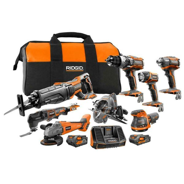 

tool combo kit 18-volt lithium-ion cordless battery charger bag