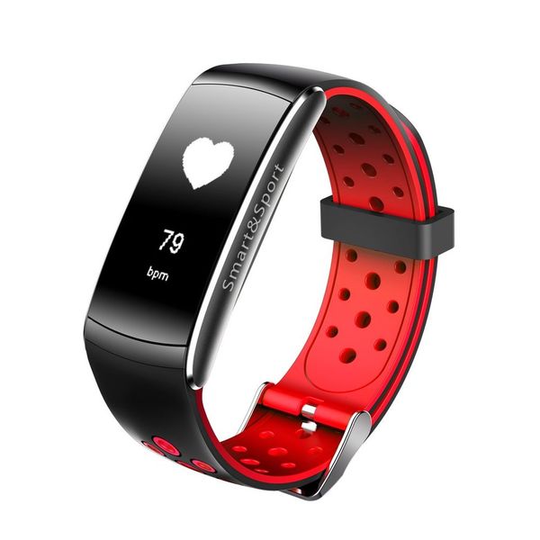 

q8 band intelligent heart rate monitor bracelet color camera screen pedometer