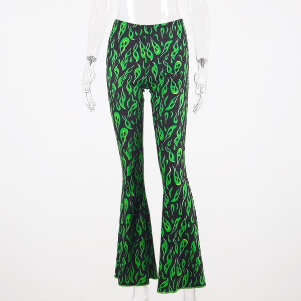 

2020 new spring autumn fashion loose ladies bottoms bell-bottomed female pants trend leisure women pant, Black;white