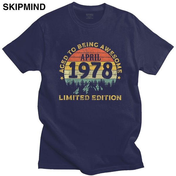 

охладить vintage легенды родился в апреле 1978 shirt коротким рукавом потрясающие 42 лет день рождения tshirt майка спортивная с капюшоном h