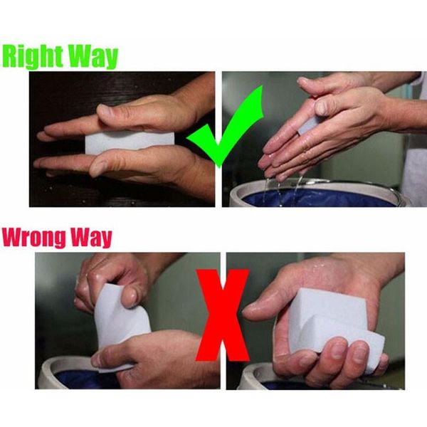 

white magic cleaning dishwashing scrub compressed eraser melamine sponge kitchen bathroom accessories items 1pcs 100x60x20mm f wmtzay