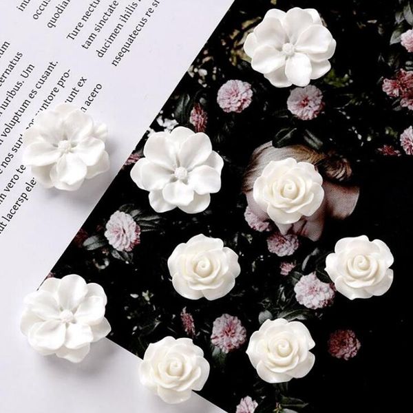 

2pcs лот белый смолы цветы лотоса ручной работы diy изготовление серьги material сумка аксессуары для волос 2шт лот белый sqcrqg bdefashion, Black