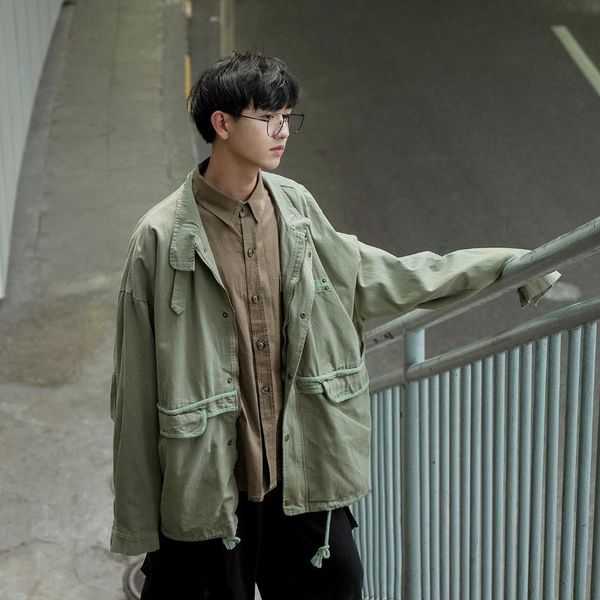 

hip hop streetwear jacket fall men plus size vintage windbreaker jacket mens bomber mans jackets and coats winter brand ii50jk, Black;brown