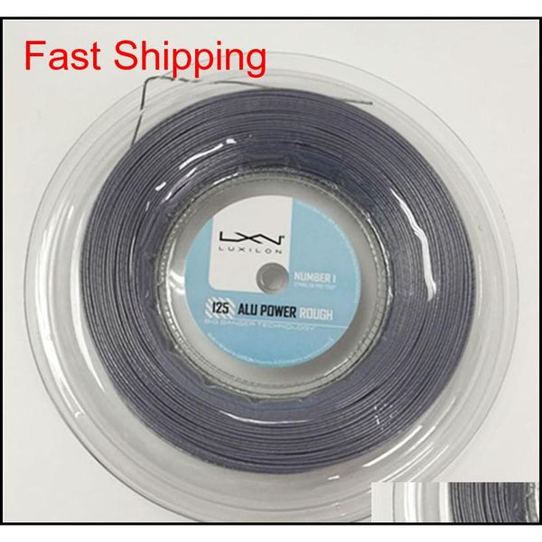 

luxilon big banger alu power rough tennis racquet string 200m grey color same as original luxilon string br7br