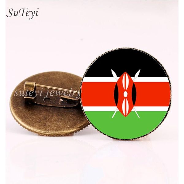 

suteyi flag glass handmade cameroon comoros libya kenya lesotho picture brooches men brooch badges gift pins for jewelry yxlswl bdegarden, Gray