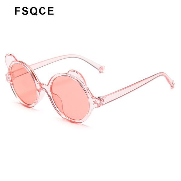

vintage fsqce kids children sunglasses cartoon fashion cute round pink sun glasses baby boys girls eyeglasses uv400