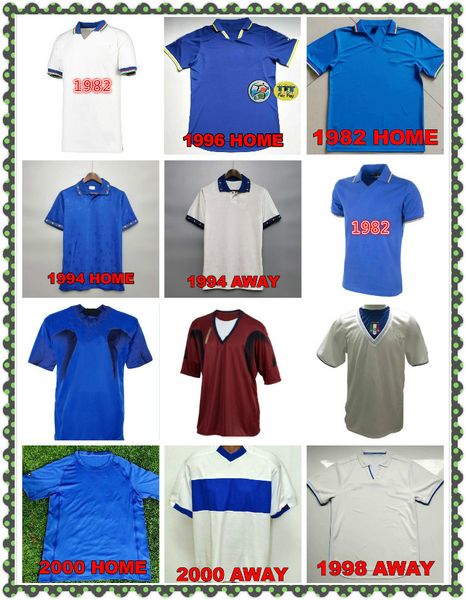 

retro soccer jerseys titti pirlo baggio inzaghi del piero cannavaro maldini nesta baresi vieri kit classic shirt, Black;yellow