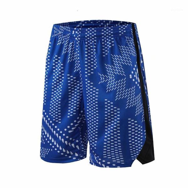 

2021 men running shorts quick dry fitness sport shorts with pocket training marathon gym printing basketball short pants jogger1, Black;blue