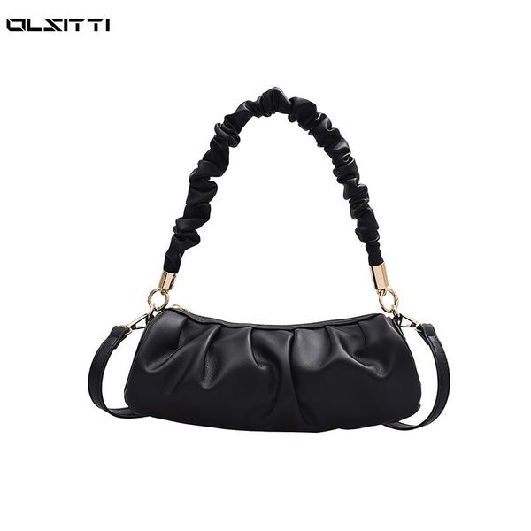 

olsitti designer folds pu leather crossbody bags for women 2020 fashion shoulder bags handbags women's trending hand bag