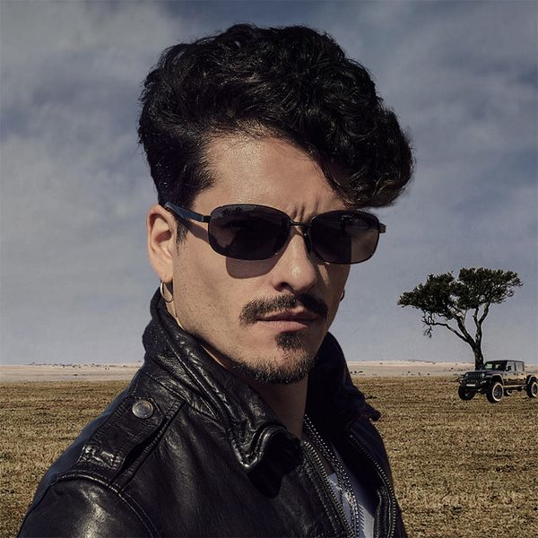 

caponi aluminum frame uv400 driving men glasses pchromic sun quality bs7755 for sunglasses eyewear square high polarized sgmne, White;black