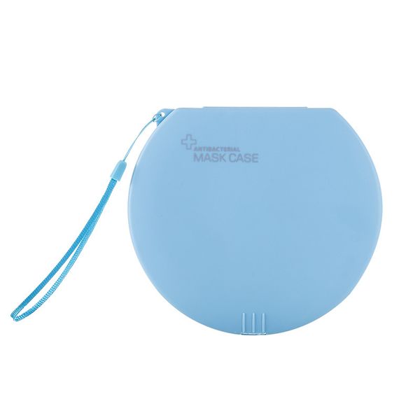 

storage box mask case face masks holder circular container frosting plastic green black white blue transparent american style 2 5hy f2