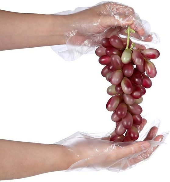 

pcs plastic disposable gloves, transparent,  500 fits most,by brandon-super