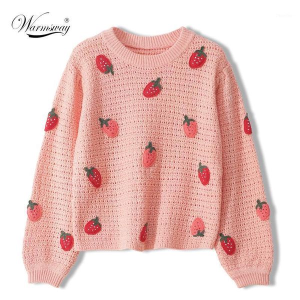 

fall winter women's sweater o-neck strawberry pullover knitting sweaters long sleeve korean sweet casual jumper female c-2361, White;black