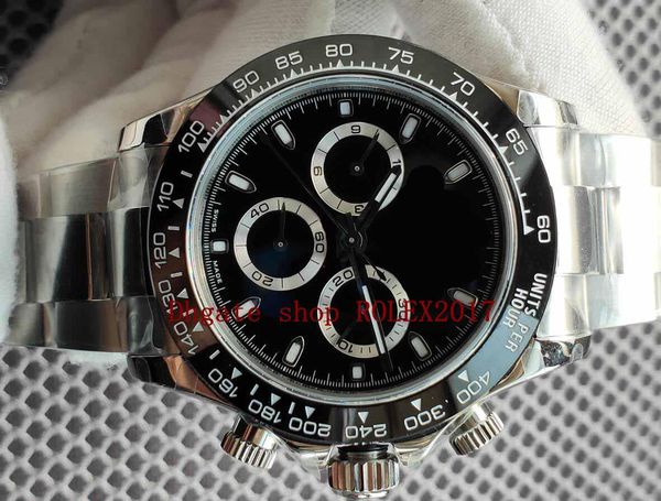 

box mens bp factory new version sell 40mm cosmograph 116520 swiss eta 7750 automatic movement chronograph mens watches, Slivery;brown