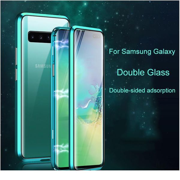 

360 full protection magnetic case for samsung galaxy a51 a71 a31 a41 double-sided glass phone cov wmtfgd