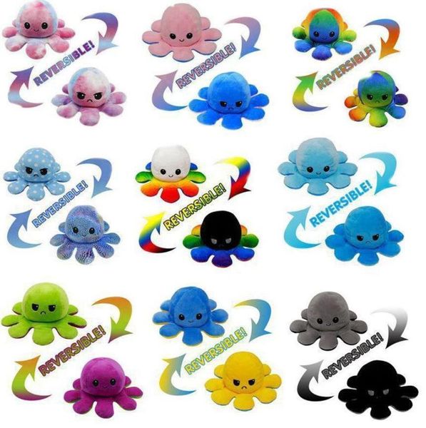 

reversible flip ocs stuffed plush doll soft simulation reversible plush toys color chapter plush doll child toys fy7309