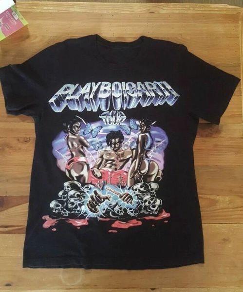 

vintage playboi carti tour merch concert t-shirt rare hip hop rap tee limited sport hooded sweatshirt hoodie