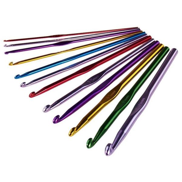 

crochet hook set handle knitting needles 2.5mm m 3.5mm 4mm 4.5mm 5mm 5.5mm 6mm 7mm 8mm 9mm 10mm yarn sweater wea wmtfft, White