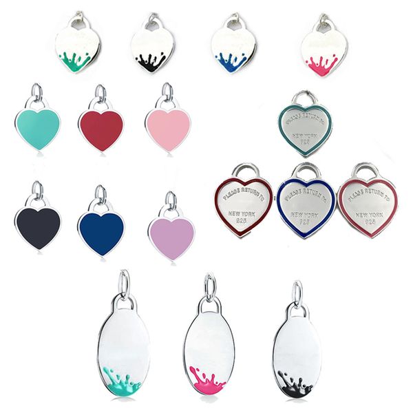 

кулон 1: 1 ожерелье оригинальная модель s925 для стерлингового серебра способа сердце формы подвески ladies jewelry подарок на день рождения, Silver