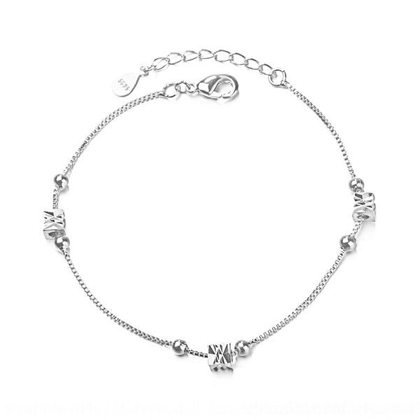

f4nnp cool girl square bracelet pearl pearl move lucky hand jewelry mori temperament wind heart transfer girlfriends geometry student bracel, Golden;silver