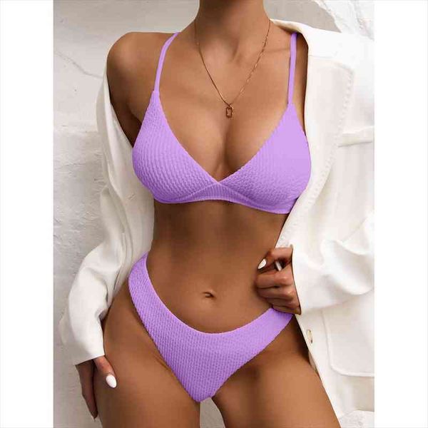 

plain rib bikini women female thong bikinis set 2 piece bathing suit woman for maillot de bain femme, White;black