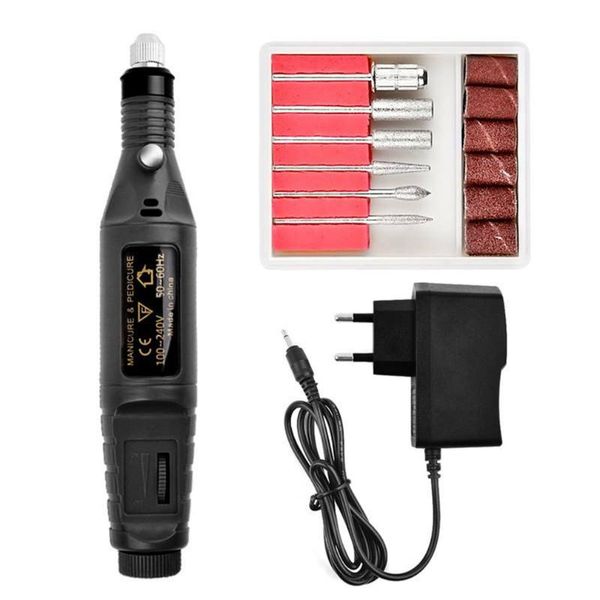 

nail drill & accessories mini pen type electric polisher counterweight design automatic safety overload protection manicure pedicure