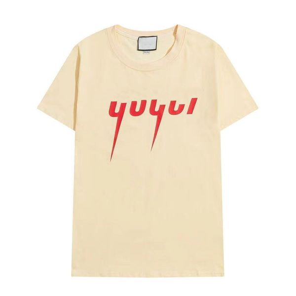 

22 men's t-shirts designer bags luxury men's wear summer round neck sweat absorbing short sleeves outdoor breathable cotton printe, White;black