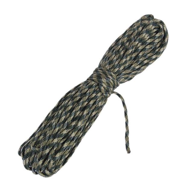 

100ft 550 cord paracord parachute survival cord - woodland camo, Black;white