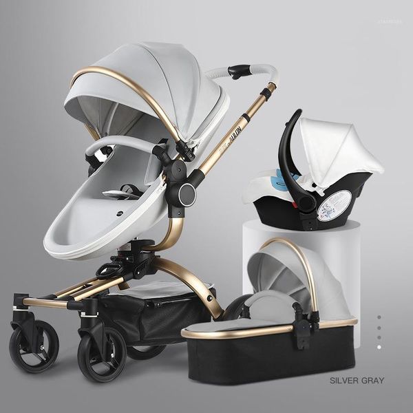 

strollers# luxury baby stroller three-in-one high-landscape fashion european design light three-wheeler in 20211