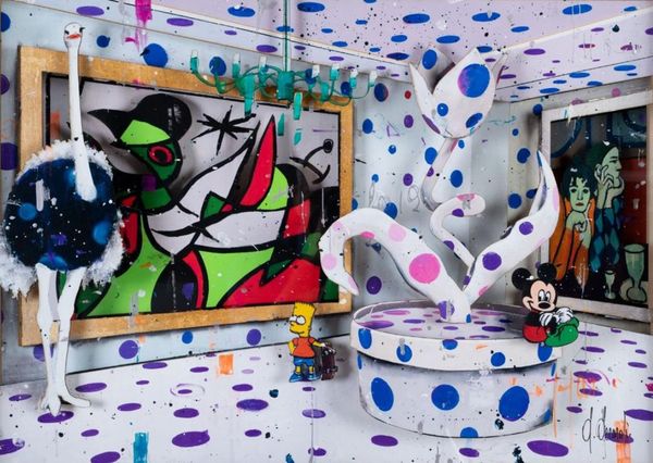 

angelo accardi никогда не заканчивать вечеринку домашнего декора handpainted hd печатает масляное живопись на холсте настенное искусство хол