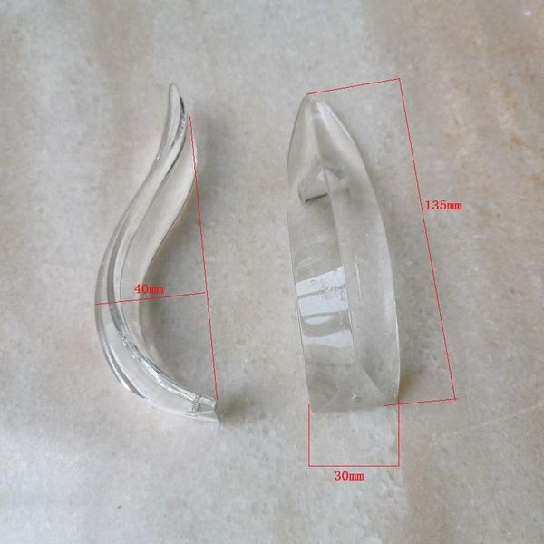 

4pcs/lot bent triangle crystal bar arc curved glass strip chandelier crystal with 1hole arrow shape on one end lamp accessories